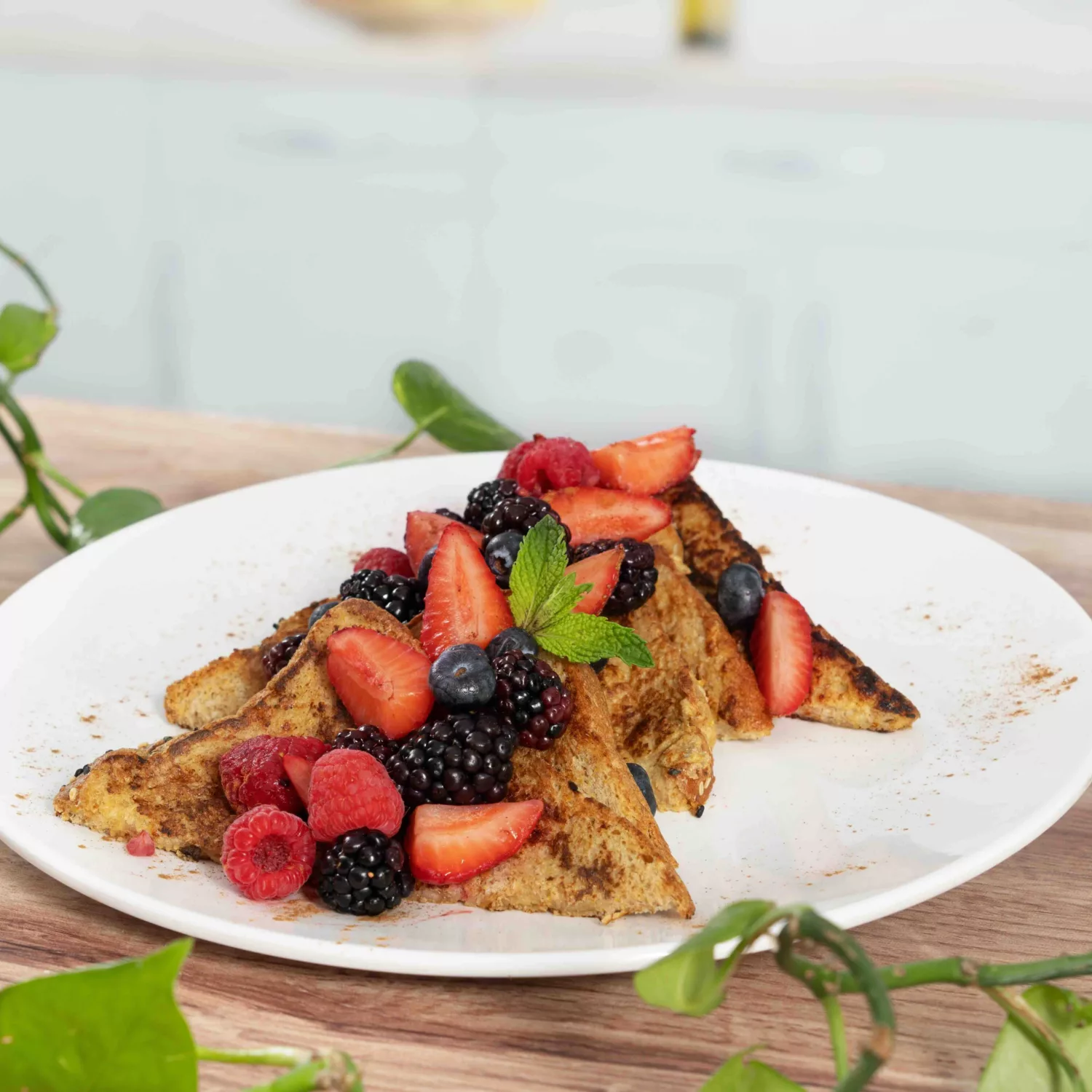 French bread with red fruits 08