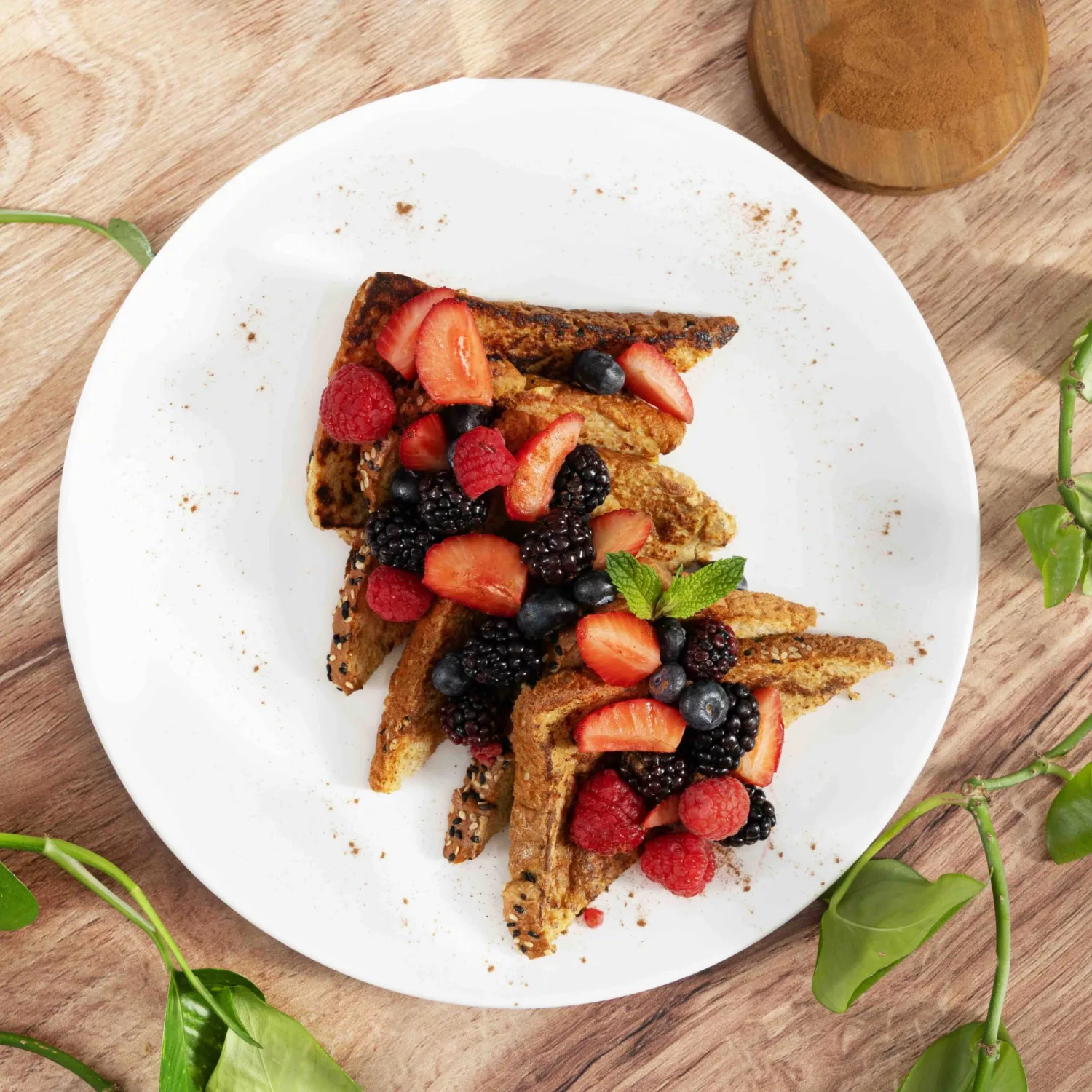 French bread with red fruits 09