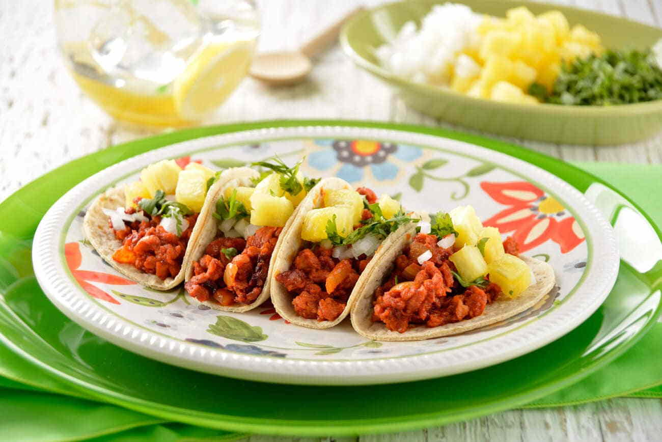 Tacos al pastor de soya | Nutrioli - Nutrioli