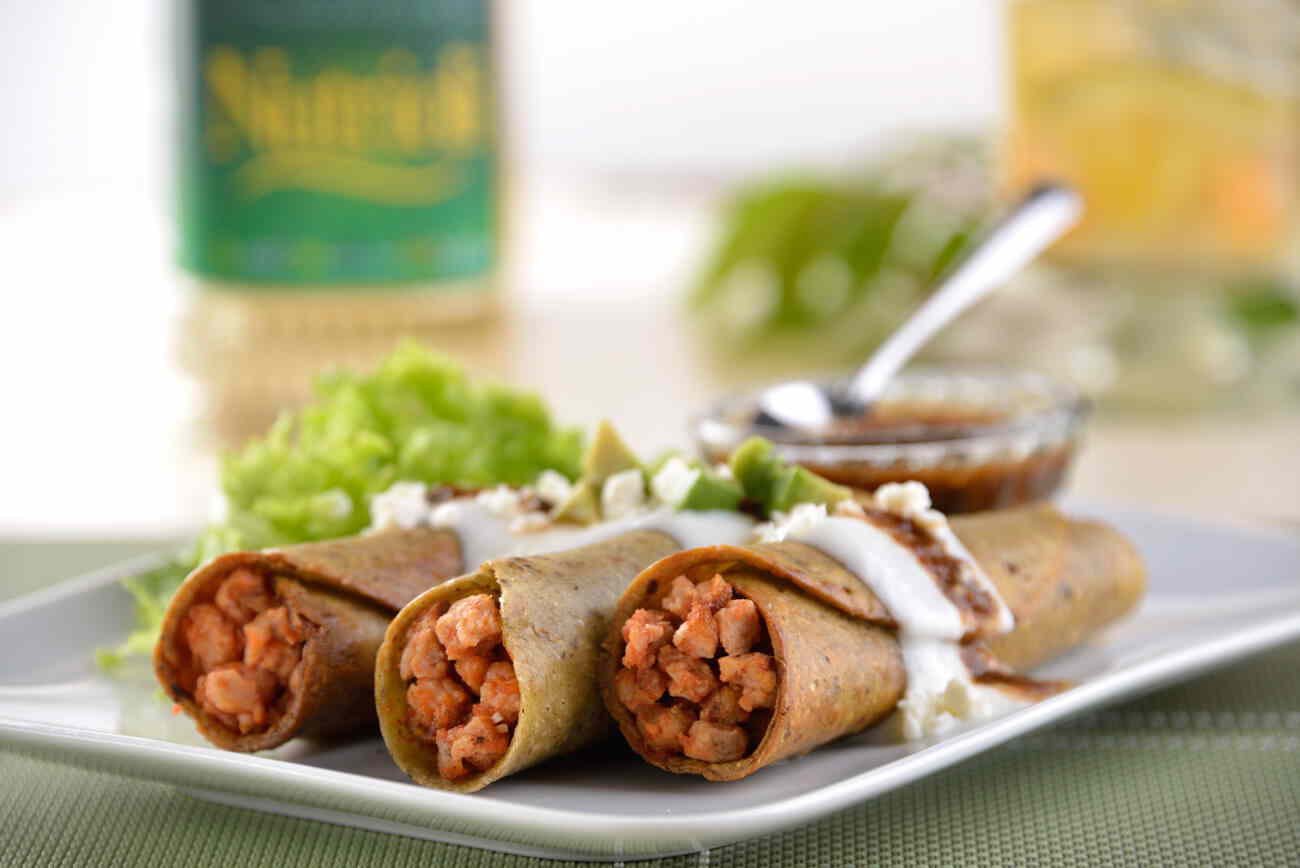 Taquitos dorados de soya Nutrioli